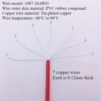JST XH2.54 Electronic Wire Single Head Tin Plated Connecting Wire 10cm/15cm/20cm/30CM XH 2.54mm Pitch Cable 2/3/4/5/6/7/8/9/10P