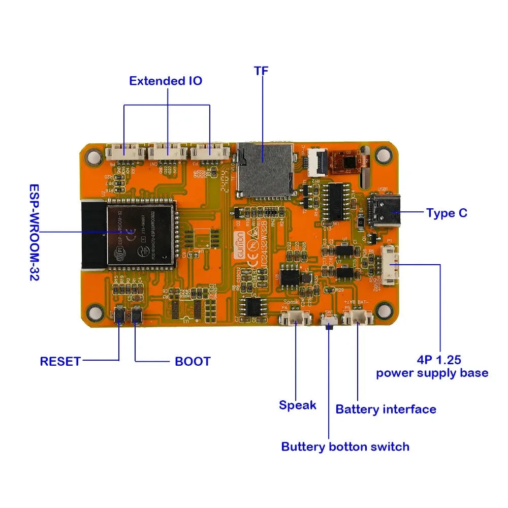 JC2432W328C ESP32 2.8" inch TFT HMI LCD Display Module WIFI+BT Capacitive Touch Screen 240*320 Development Board ST7789 Driver