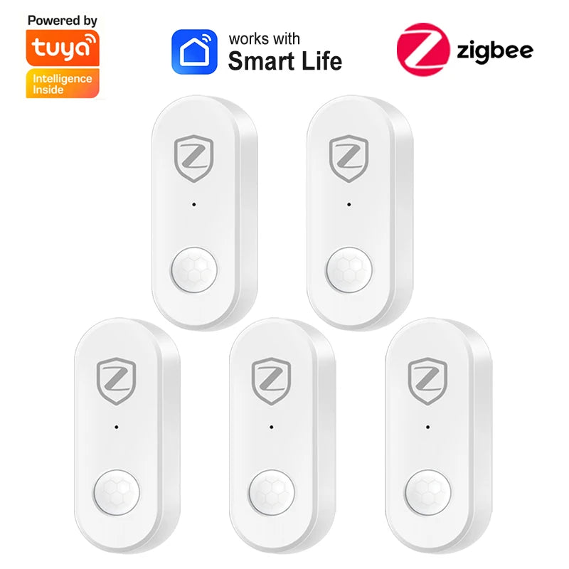 Zigbee Motion Sensor PIR Infrared Human Motion Detector Smart Life Home Security Anti-Theft Alarm Work With Tuya Zigbee Gateway