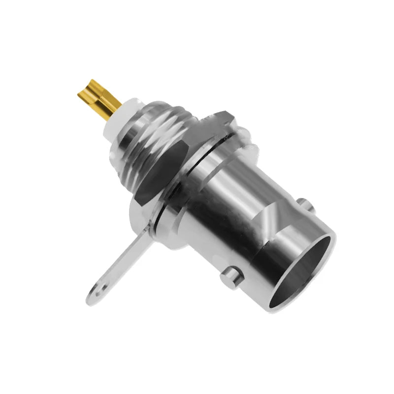 BNC Female Socket Solder Connector Chassis Panel Mount Coaxial Cable For Welding Machine Parts Monitor Accessories