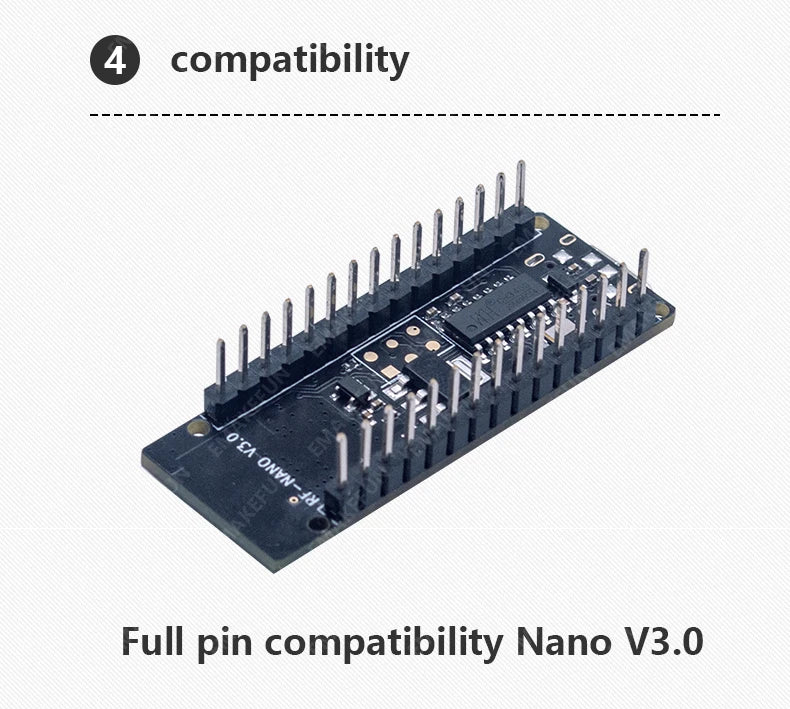 1-5PCSRF-Nano for Arduino Nano V3.0 Type C Nano Board ATmega328P Lgt328P CH340 Integrate NRF24L01+2.4G Wireless for RF24 Library