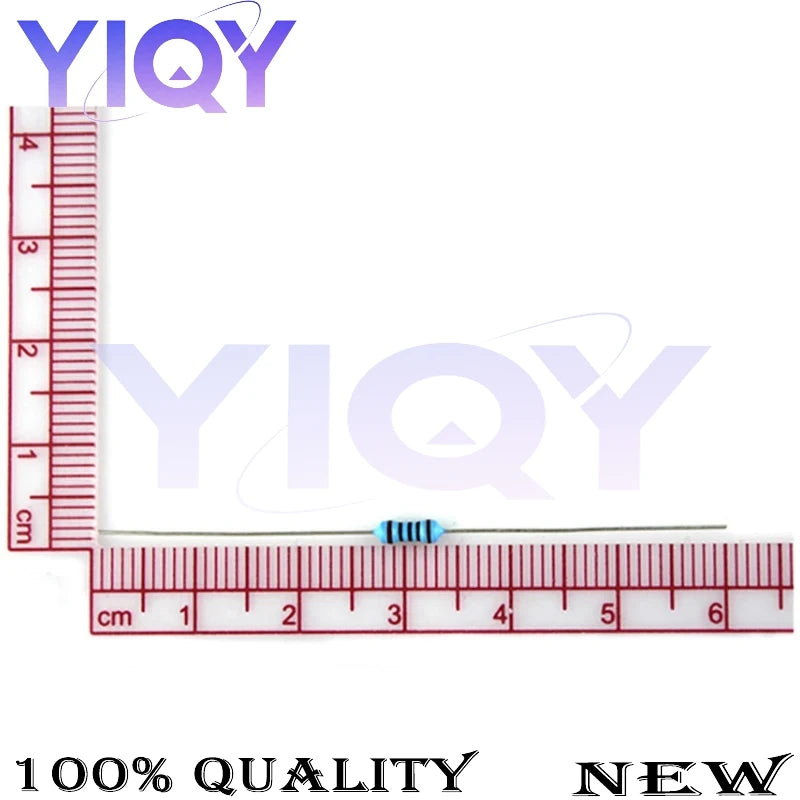100PCS 1/4W 1% Metal Film Resistor 1 1.2 1.5 10 12 15 11 13 16 20 22 33 47 51 56 68 75 82 91 100 120 150 220 330 R K OhmM 0.125W
