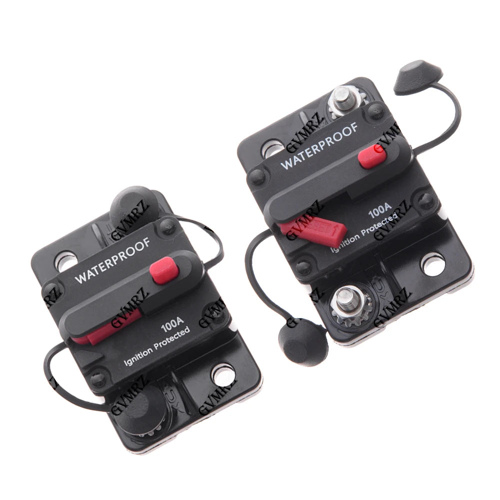 250A 300A Circuit Breaker 30A 40A 50A 60A  AMP Waterproof Boat Car Circuit Breaker  70A 80A 100A 120A Fuse Reset 150A 200A