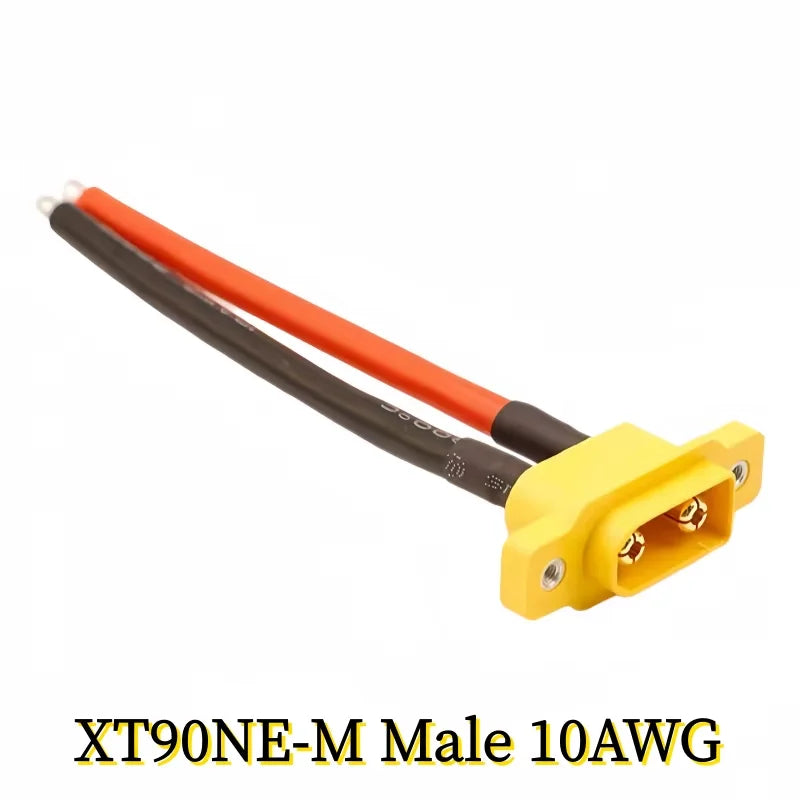 XT90 Male/Female Connection Cable XT90NE-M Fixed Plug Aviation Model Cable Electric Lithium Battery Model Accessories
