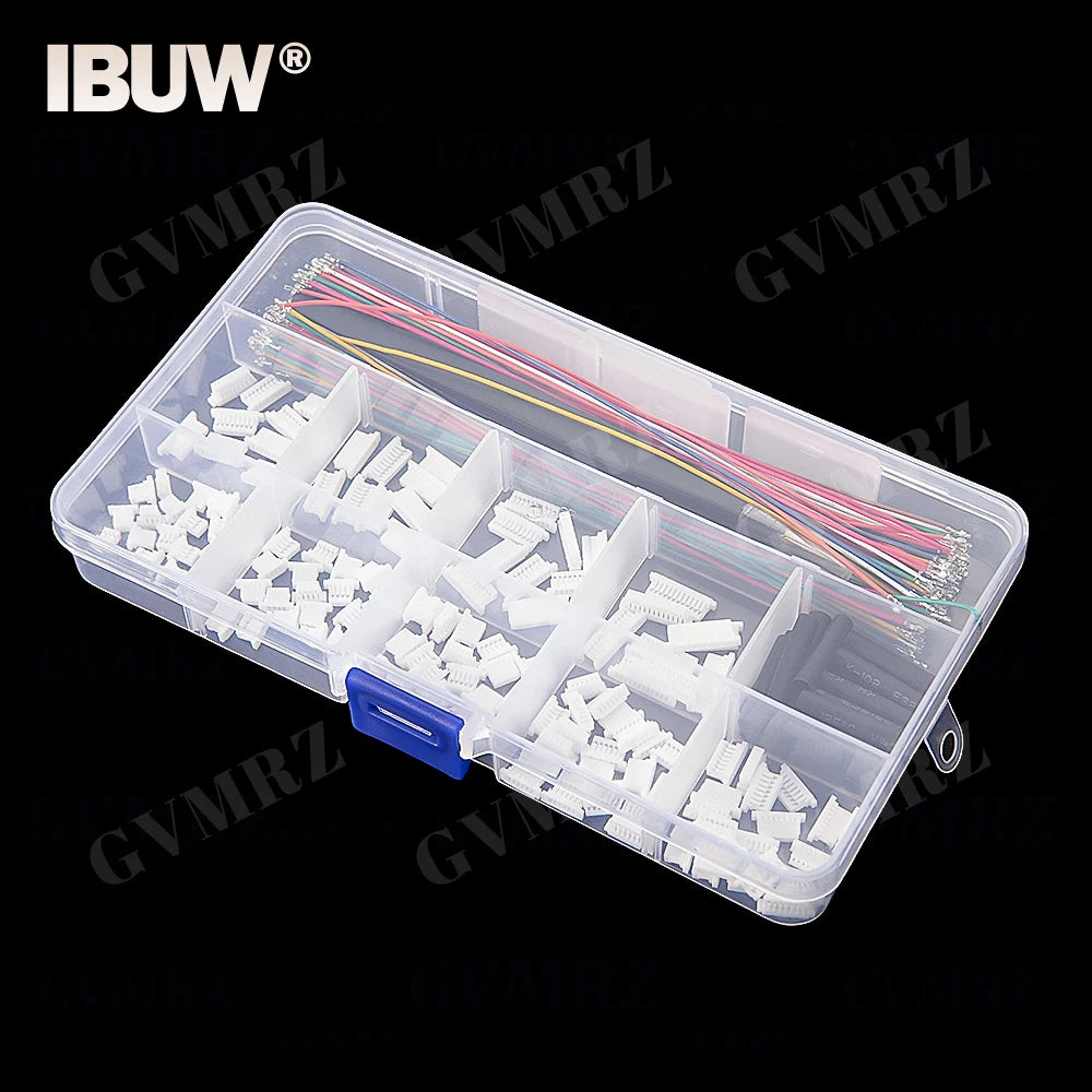 SH1.0MM JST 1mm Cable Connector Kit JST Male Header 3P-12P with 28AWG Crimped With Terminal for GPS Racing Drone Wire