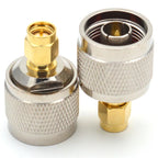 RF Coaxial N to SMA Connector N Male to SMA Male Plug Adapter Brass NJ - SMAJ