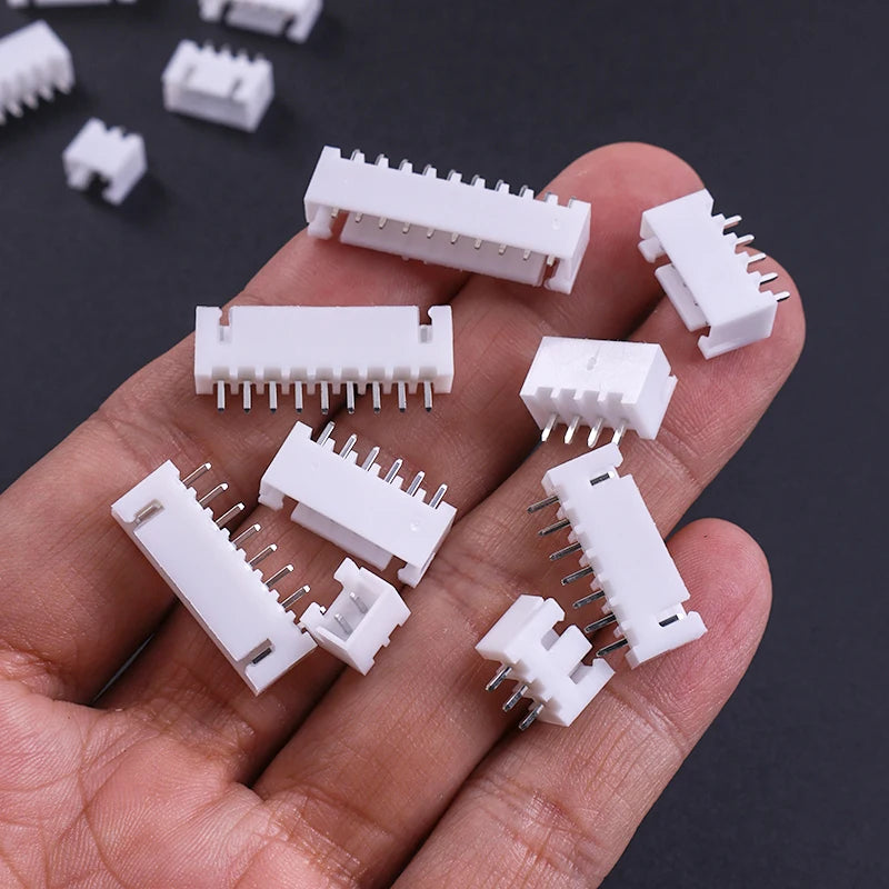 100Pcs JST XH2.54 Connector Kit 2 3 4 5 Pin Male Female Plastic Shell Wire Terminals Male Plug & Female Socket for Electronics