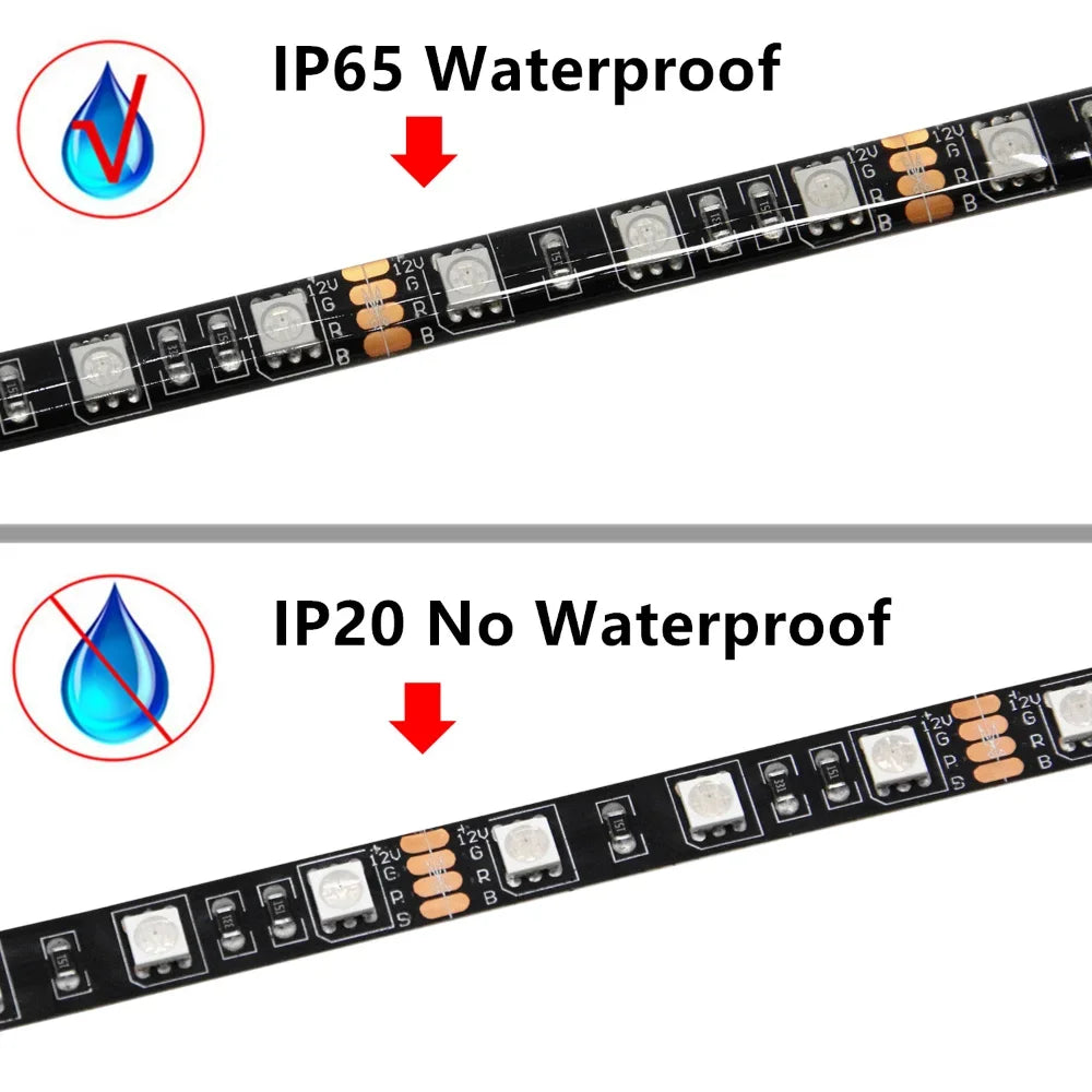 Addressable Rainbow PC Digital WS2812b LED Strip Light for 5V 3pin ARGB Header PC Case Asus Aura Sync RGBIC Fusion MSI Mystic