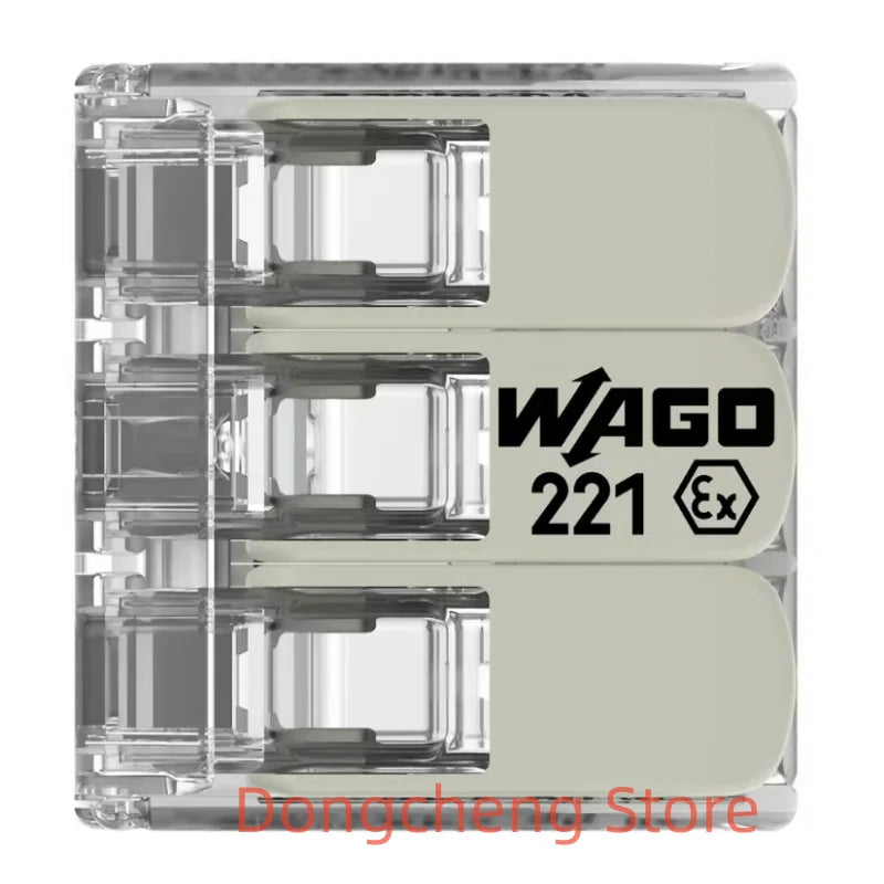 10PCS/LOT WAGO 221-482/221-483/221-485 450V 32A 0.14-4mm² Wiring connector Explosion proof