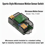 Ac 110v-220v Human Presence Sensor Switch 24ghz Microwave Radar Controller Detection Micro-motion Intelligent Sensor Switch