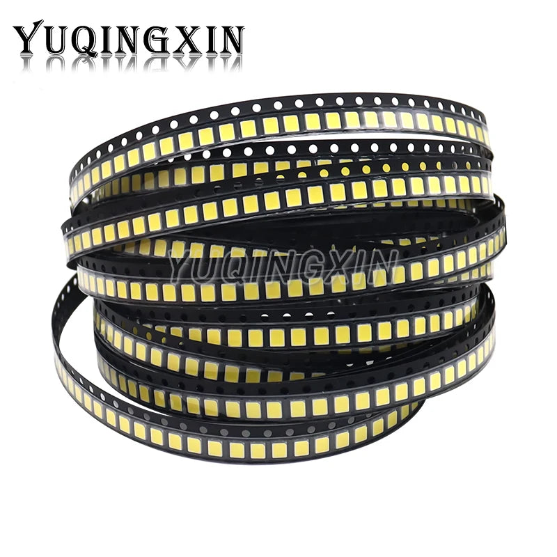SAMIROB 100pcs High Brightness SMD LED 3V 6V 9V 18V 36V 2835 1W 0.5W 0.2W White 150MA/100MA/30MA/60MA/80MA 6000-6500K