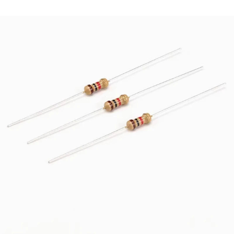 1000PCS 1/4W Carbon Film Resistors 5% 1R-10M 10R 47R 100R 220R 1K 10K 4K7 100K 560K 1M 3M3 ohm Color Ring Resistance