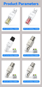 Denswire Tool-Free RJ45 Connectors | UTP Cat5e Cat6 Cat7 Ethernet Plugs for Solid & Stranded Cable