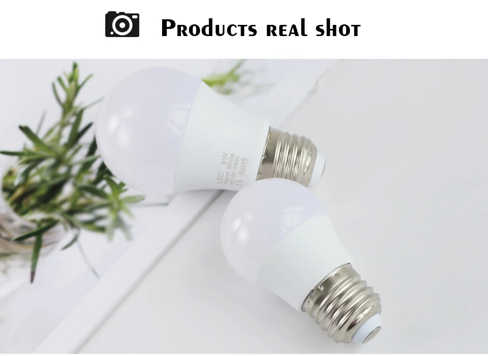 4PACK 220V LED Light Bulbs E27 Spotlights For home SMD2835 6W 9W 12W 15W 18W LED Lamp Saving Cold Warm White Bombilla Ampoule