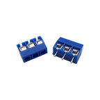 50Pcs/Box KF301 5mm Pitch  2P 3P 4Pin PCB Screw Terminal Block Connector KF301-2P KF301-3P KF-301-4P Blue