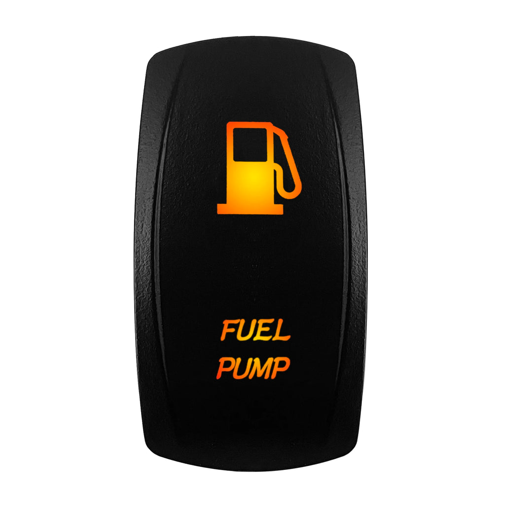 12V-24V Orange Led Rocker Switch Waterproof 20A Amber Light SPST DPDT Toggle Key for Car Boat ATV Camper Motorhome Auto Machine
