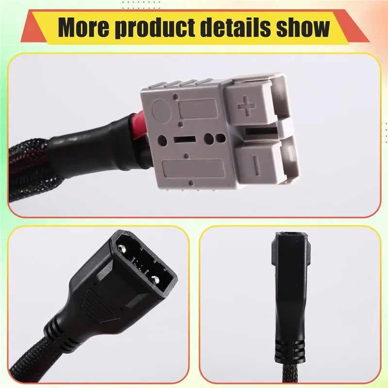FULL-8AWG Cable XT150 To Anderson Cable For Portable Power Station , Extra Battery Cable For Ecoflow Delta