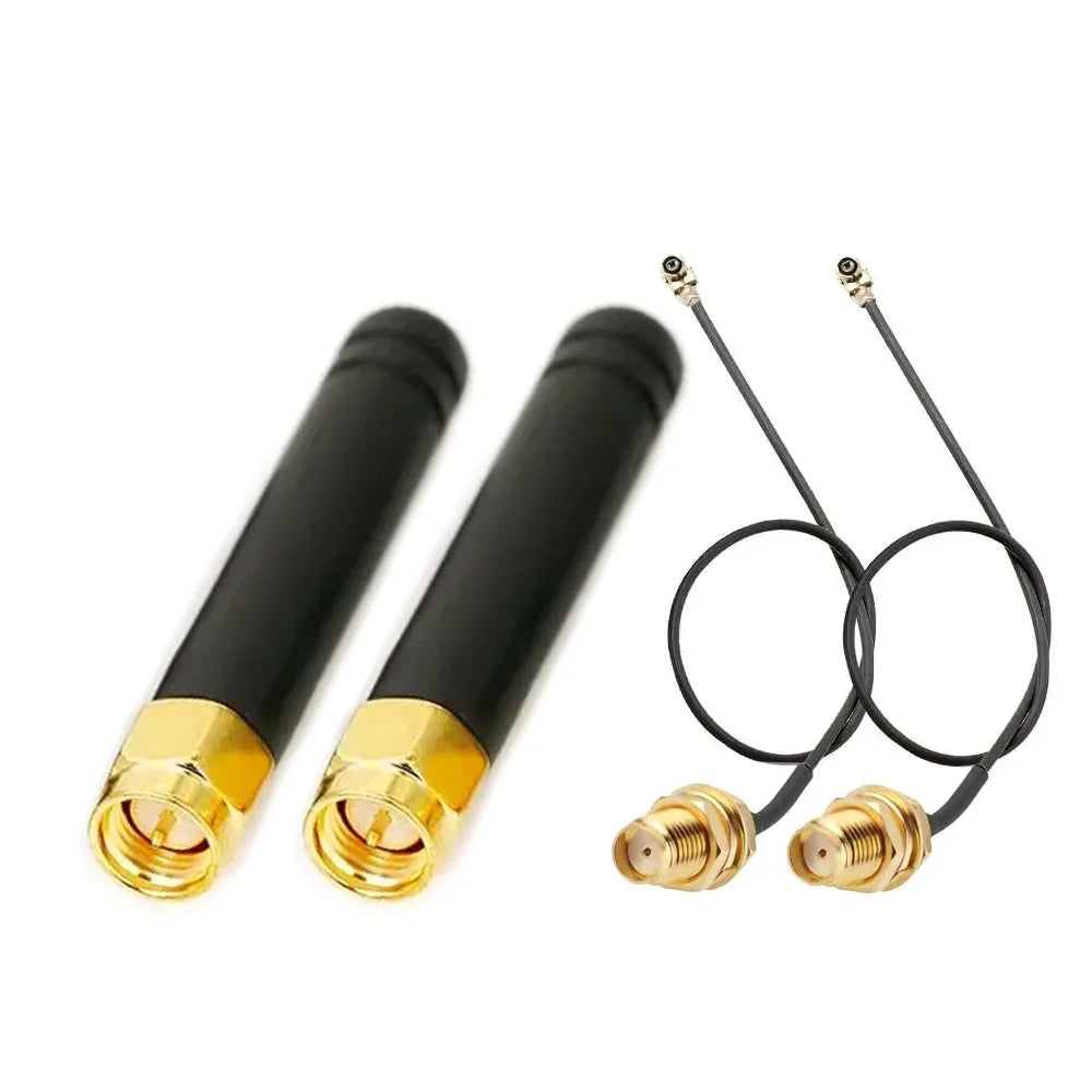 2.4GHz 5.8GHz Dual Band WiFi Antenna  3dbi Rubber Antennae RP SMA Connector for USB Adapter Network Router Mini PCI Card  Camera