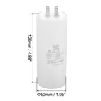 CBB60 8uf-100uf Running Capacitor AC 450V 4 Pins 50/60Hz Double Insert Cylinder Bottom for Air Conditioning Water Pump Fan Motor