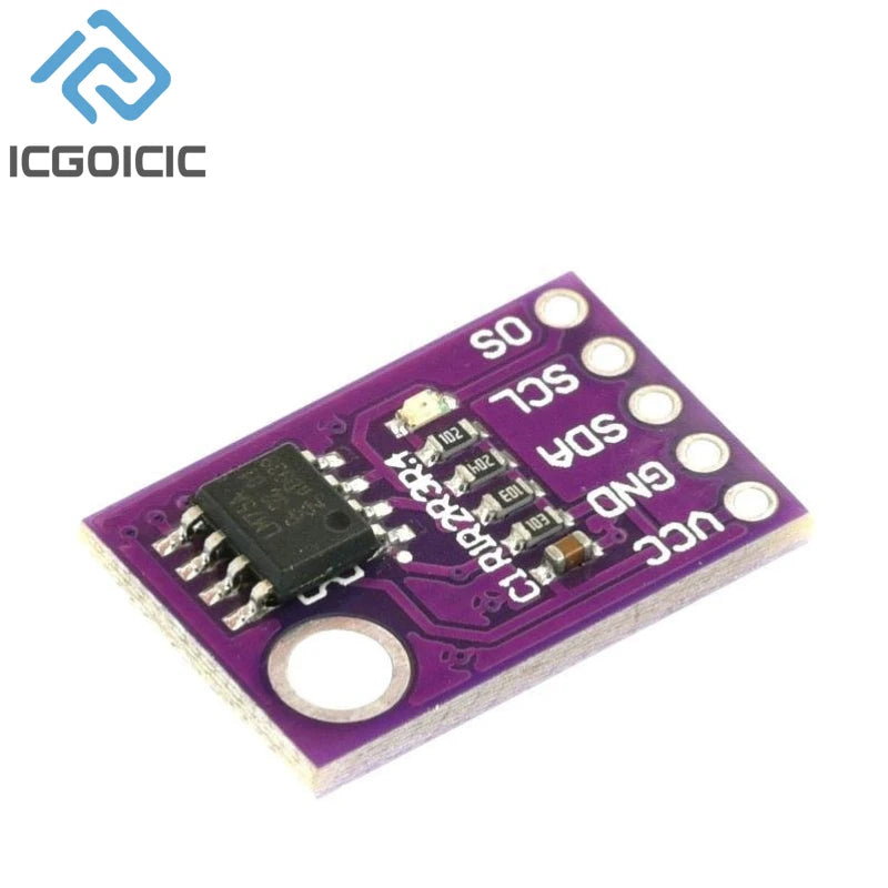 1-20PCS LM75 Temperature Sensor Module High Speed I2C IIC Interface High Precision Development Board For Arduino LM75A