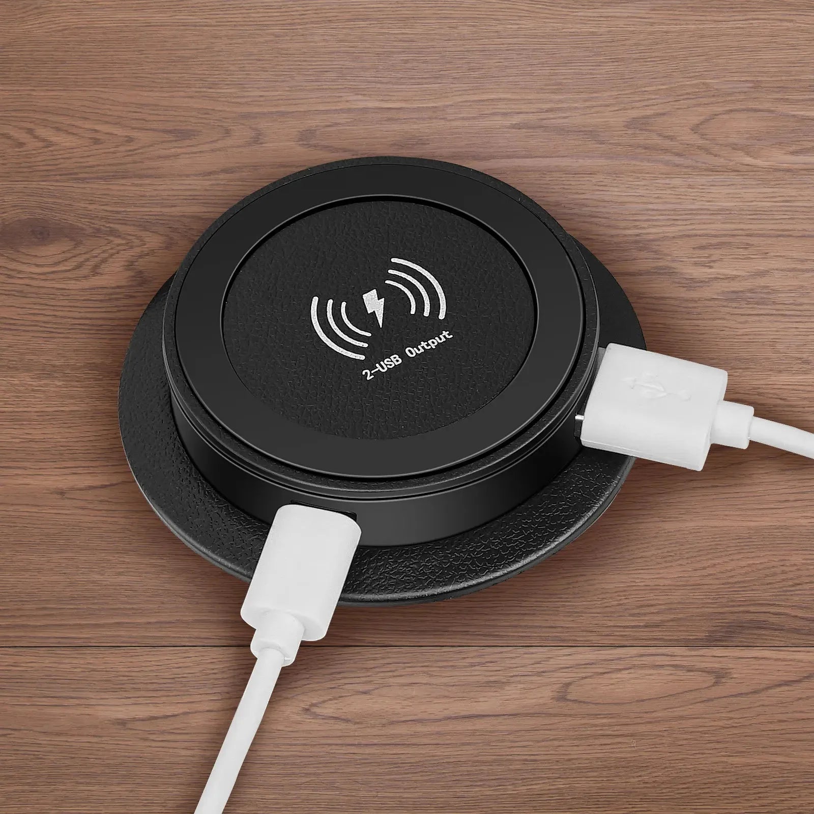 QI 3 in 1 Wireless Charger Built in Type-C USB Ports Desktop Embedded Charging Station for iPhone 13 Xiaomi Airpods Mobile Phone