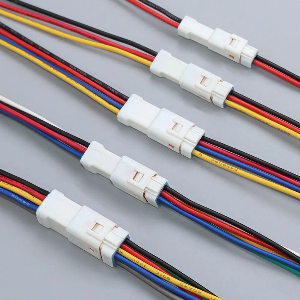 JCD Waterproof JST JWPF Connector 2P 3P 4P 6P 8P Male And Female Plug Socket 0.3m ² Wire Harness 02t/02r/03t/03r With 20CM Wire