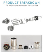 5/10/20 Pcs M12 4/5/6/8/12/17 Pin Shielded Sensor Connector Male Female Metal Assembly Aviation Plug