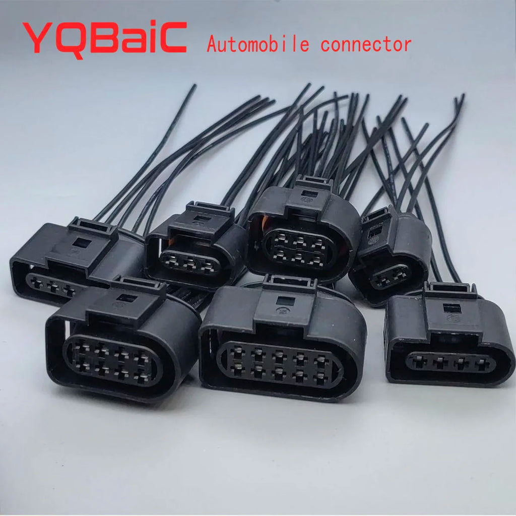 2/3/4/5/6/8/10 Pin 3.5mm Auto Ignition Coil Waterproof Connector Horn Sensor Plug With Cable 1J0973722 For VW