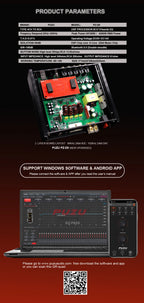 PUZU PZ-D8 D Class 8 Channels Car Audio DSP Amplifier Processor With 4X220W Power Output Digital Signal Processor Audio System