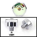 Air Mini Micro Pressure Gauge Manometre Manometer | Thread 1/8BSP(G1/8) 1/8NPT M10 M8 | 30PSI 300PSI 5000PSI 6000PSI 350BAR