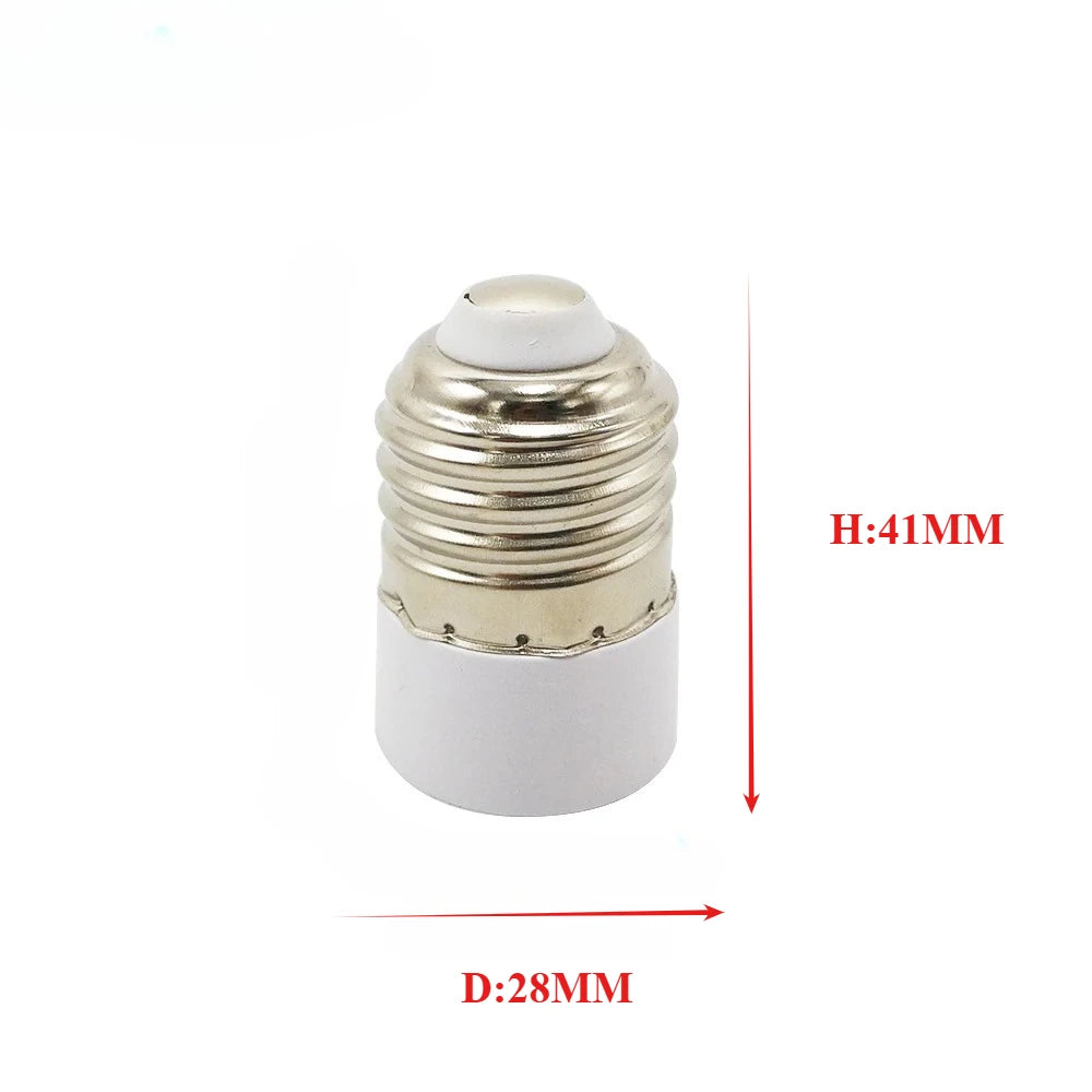 2pcs E27-E14 Lamp Holder Converter E14 Bulb Socket Adapter Fireproof Material Screw Mouth Lamp Socket Changer