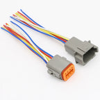 1Pcs DT Waterproof Automotive Connector With 15cm Wiring DT06-2S/DT04-2P 3P 4P 6P 8P 12P Male Female Plug Socket For Automobile