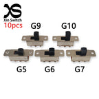 10pcs SS-23F19 (2P3T) Handle Height 5/6/7/9/10MM 3Gear 6Pin Car Refrigerator Large Current Toggle Slide DIP Switch 3/6A 250/125V
