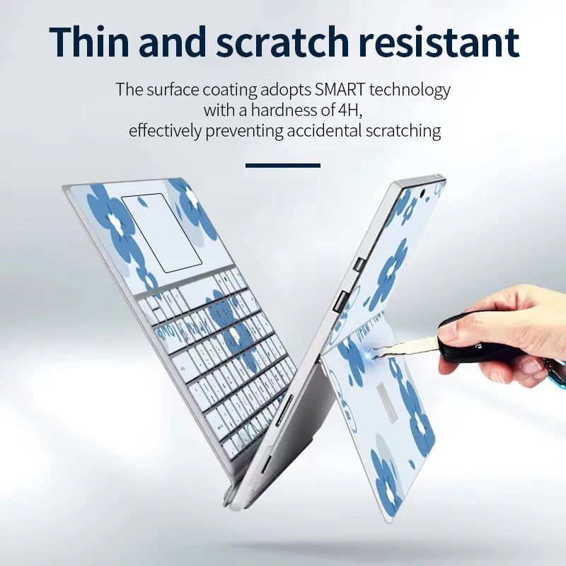 Color Printing Pattern Sticker  For Microsoft Surface Pro 7/6/5/4/3 9/8X Go 2 Back Cover Body Decal Skin Protector keyboard 10