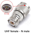 1/2/4/10pcs RF connector UHF-JKW UHF N-S male and female UHF/N-KJ M female elbow 90 degree SL16/SO239 right angle RF adapter L