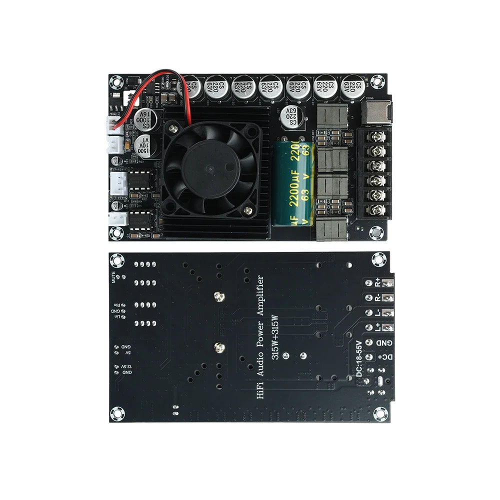 DC 18-55V TPA3255 Fever HIFI Digital Amplifier Board 300W+300W High Power Stereo Amplifier Module