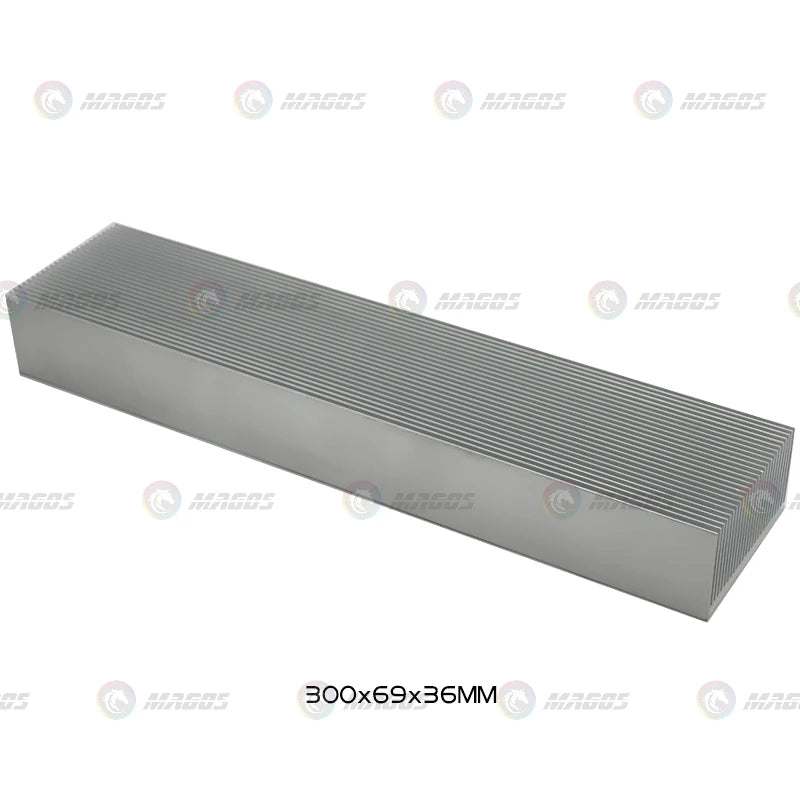 Electronic Radiator Aluminum Dense Teeth Heatsink Extruded Heat Sink Computer Water Cooling System 100/120/150/200/300x69x36MM