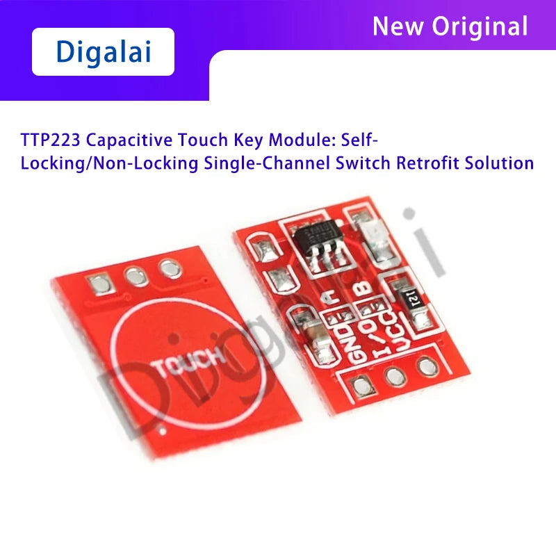 TTP223 Capacitive Touch Key Module: Self-Locking/Non-Locking Single-Channel Switch Retrofit Solution