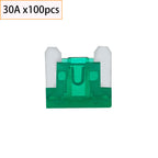 100pcs Auto Car Micro Fuses Blade Type Low Profile Mini Blade Fuse 2A 3A 5A 7.5A 10A 15A 20A 25A 30A 35A 40Amp For Truck Motor