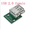 1pcs Type A USB Female to DIP 2.54MM PCB Board Adapter Converter USB Connector USB Female for Arduino