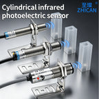 ZHICAN ZC3J M8 M12 M18 Infrared Photoelectric Sensor Diffuse Reflective Adjustable Sensing Distance NPN PNP NO NC