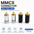 MMCX Connector Earphone Pin Plug Consumer Electronics DIY UE900 SE535 SE215 W10 W20 W30 Earphones Audio Jack Black Silver