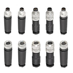 M8 Sensor Connector Screw Connection Metal A Code 3pin/4pin Non-welding 5pin 6pin 8pin Weld IP68 Straight Waterproof Connectors