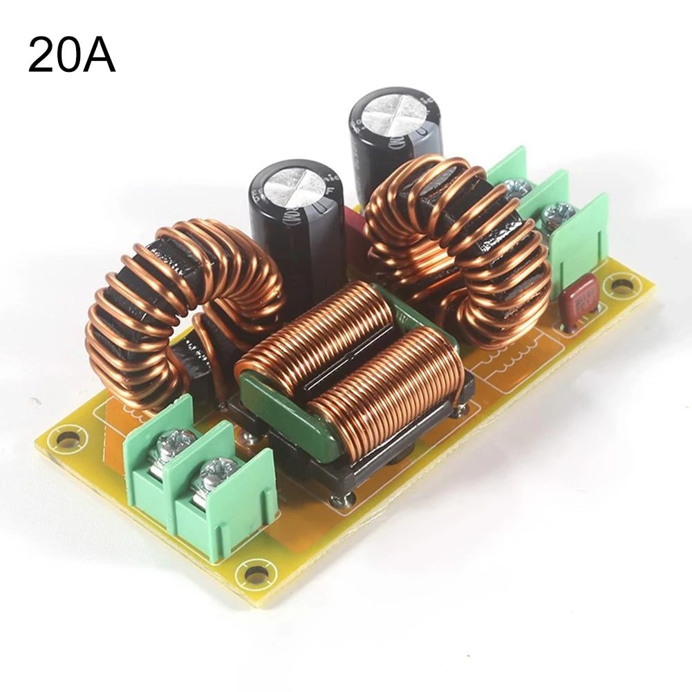 1pc 10/20A DC50V DC LC Filter DC Power Supply Filter Circuit For EMI Electromagnetic Interference Filter  Rectifier Filter Board