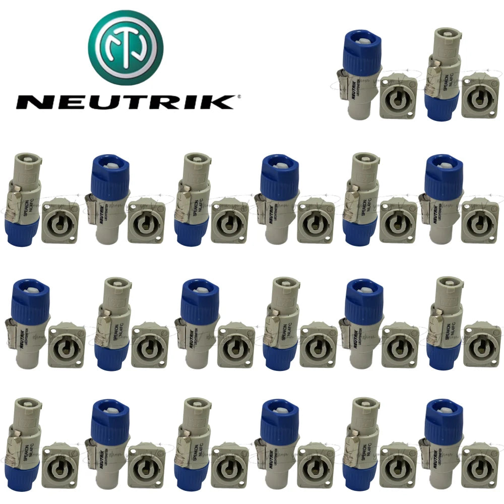 20PCS For NEUTRIK NAC3FCA FCB MPA AC Cable 20A 250V 3 PIN Powercon Plug /Socket Professional Stage Light LED Screen Connector
