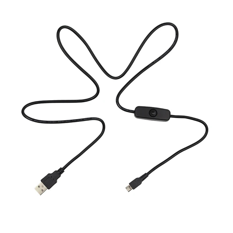 10 PC Power Supply  5V 2.5A  Power Adapter + Switch ON/OFF Micro USB Port Cable for Raspberry Pi 3B+ Orange Pi Zero 2 Banana Pi