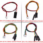 5pc 20/30cm SH1.0 1.25 ZH1.5 PH2.0 PA2.0 HY2.0 KF2510 XH2.54mm 2/3/4/5/6P to Du Bang Male Female Electronic Terminal Wire Cable