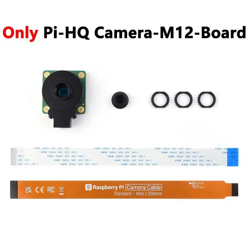 Raspberry Pi High Quality HQ Camera M12 For Lens 12MP 8mm/3.2mm/113 2.7mm/14MP 2.72mm/5MP 25mm/16MP 105 3.56mm