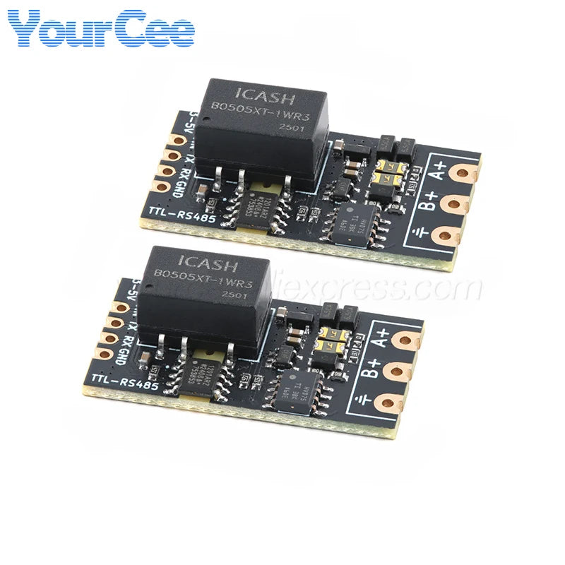 10pcs/1pc Isolated TTL to RS485 Level Board Module Serial Automatic Reverse High Speed 2Mbps Half-duplex Communication Isolation