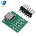 GREATZT USB TYPE-C to DIP PCB Connector Pinboard Test Board Solder Female Dip Pin Header Adapter